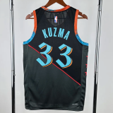 23-24 Wizards KUZMA #33 Black City Edition Top Quality Hot Pressing NBA Jersey