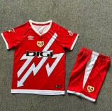 24-25 Rayo Vallecano Away Kids Soccer Jersey