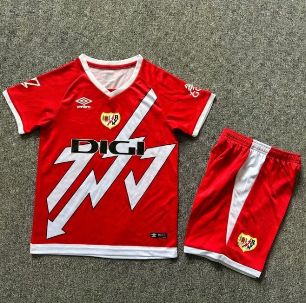 24-25 Rayo Vallecano Away Kids Soccer Jersey