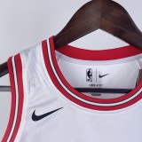 2023 BULLS JORDAN #23 White Top Quality Hot Pressing Kids NBA Jersey