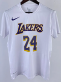 2023 LAKERS BRYANT #24 White Quick drying T-shirt