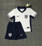 2024 Englande Europe Cup Home Kids Soccer Jersey