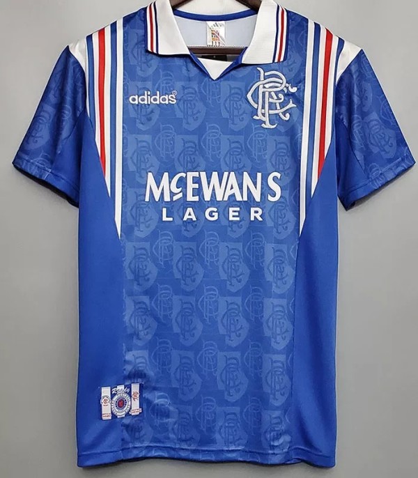 1996-1997 Rangers Home Retro Soccer Jersey