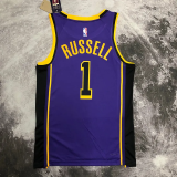 22-23 LAKERS RUSSELL #1 Purple Top Quality Hot Pressing NBA Jersey (Trapeze Edition)
