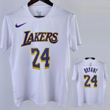 2023 LAKERS BRYANT #24 White Quick drying T-shirt