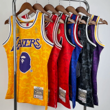 2023 LAKERS & BAPE #93 Purple Top Quality Hot Pressing NBA Jersey