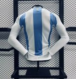 2024 Argentina Home Long sleeves Player Version Soccer Jersey