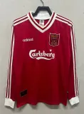 1995-1996 LIV Home Long Sleeve Retro Soccer Jersey