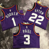 22-23 SUNS PAUL #3 Purple Top Quality Hot Pressing NBA Jersey (Retro Logo)