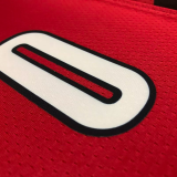22-23 TRAIL BLAZERS LILLARD #0 Red Top Quality Hot Pressing NBA Jersey (Trapeze Edition)