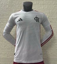 24-25 Flamengo Away Long Sleeve Player Version Soccer Jersey