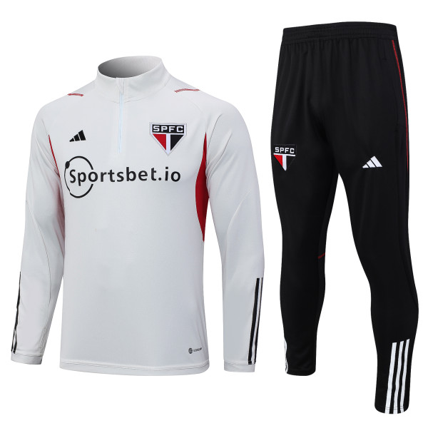23-24 Sao Paulo FC High Quality Half Pull Tracksuit