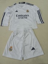24-25 RMA Home Long sleeves Kids Soccer Jersey