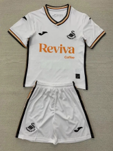 24-25 Swansea Home Kids Soccer Jersey
