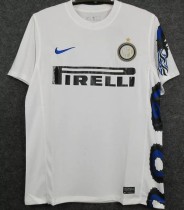 2010-2011 INT Away White Retro Soccer Jersey