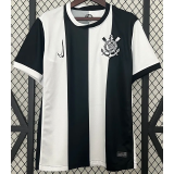 24-25 Corinthians White Black Fans Soccer Jersey