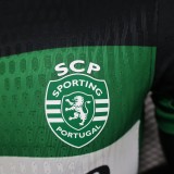 24-25 Sporting Lisbon Home Player Version Soccer Jersey