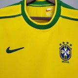1998 Brazil Home Retro Soccer Jersey