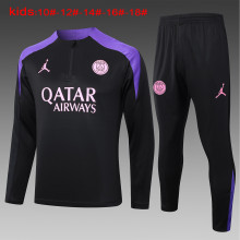 24-25 PSG High Quality Kids Half Pull Tracksuit