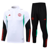 23-24 Man Utd High Quality Half Pull Tracksuit