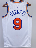 22-23 KNICKS BARRETT #9 White Top Quality Hot Pressing NBA Jersey