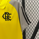 24-25 Flamengo Yellow Gray Polo Short Sleeve