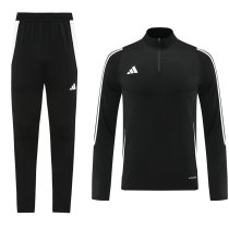 2024 AD Black Half Pull Tracksuit 
