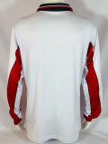 1998 Morocco Away White Long Sleeve Retro Soccer Jersey