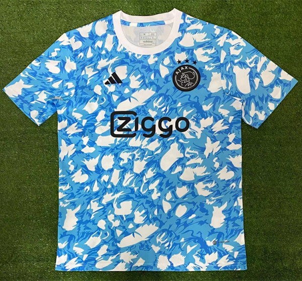 2023 AJax Blue White Training shirts