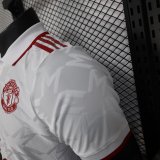24-25 Man Utd White Special Edition Player Version Soccer Jersey