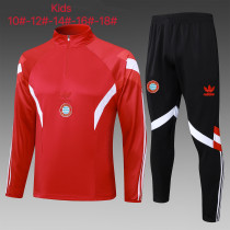 24-25 Bayern High Quality Kids Half Pull Tracksuit