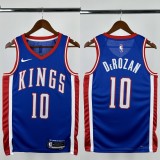 24-25 Kings DEROZAN #10 Blue City Edition Top Quality Hot Pressing NBA Jersey