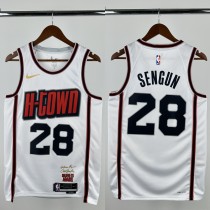 24-25 ROCKETS SENGUN #28 White City Edition Top Quality Hot Pressing NBA Jersey 24-25 ROCKETS SENGUN #28 White City Edition Top Quality Hot Pressing NBA Jersey