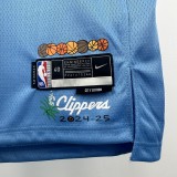 24-25 Clippers HARDEN #1 Blue City Edition Top Quality Hot Pressing NBA Jersey