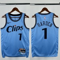 24-25 Clippers HARDEN #1 Blue City Edition Top Quality Hot Pressing NBA Jersey 24-25 Clippers HARDEN #1 Blue City Edition Top Quality Hot Pressing NBA Jersey