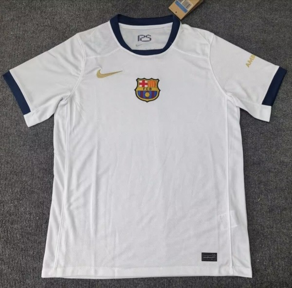 24-25 BAR White Special Edition Fans Soccer Jersey