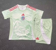 25-26 Italy Away Fans Kids Soccer Jersey