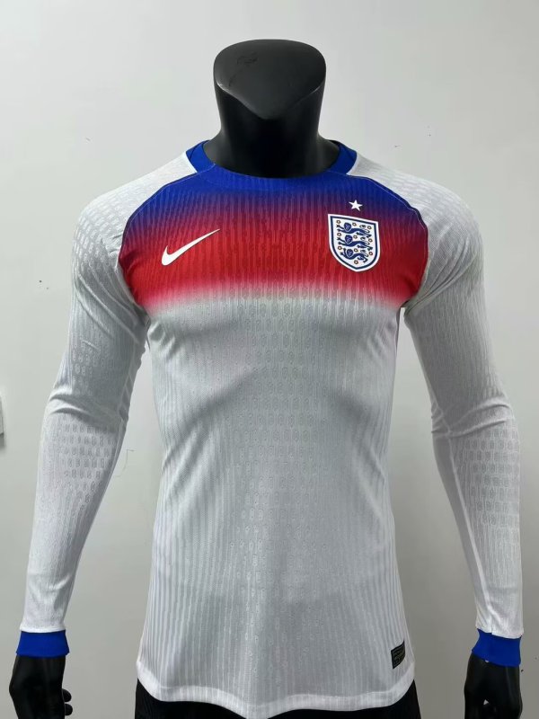 25-26 England Home Long sleeves Player Version Soccer Jersey