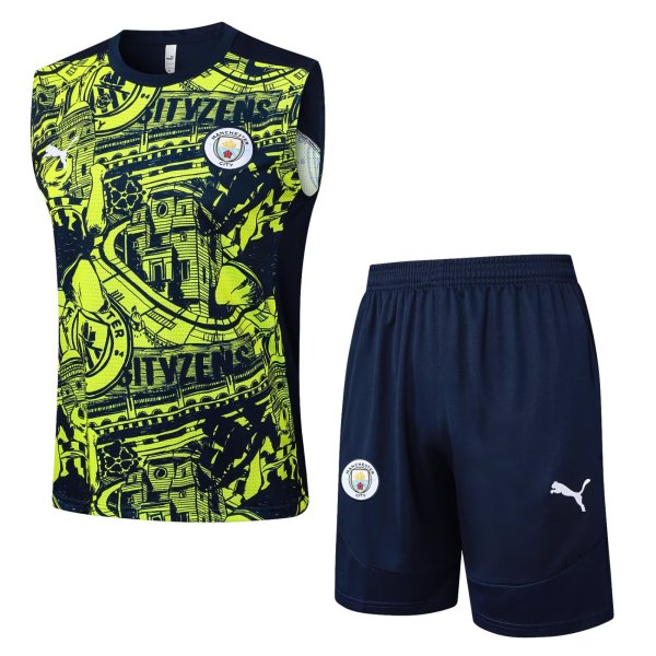 24-25 Man City High quality Tank Top And Shorts Suit