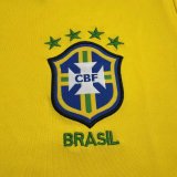 2002 Brazil Home Retro Adult Suit