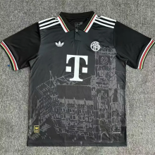 25-26 Bayern Special Edition Black Polo Short Sleeve