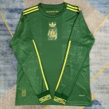 25-26 Mexico Gold Cup Green Long Sleeve Fans Soccer Jersey