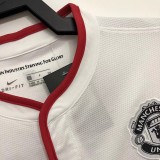2013-2014 Man Utd Away White Retro Soccer Jersey