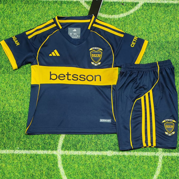 25-26 Boca Juniors Home Kids Soccer Jersey