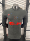 24-25 BAR Away Limited Edition Long Sleeve Player Version Soccer Jersey (Print Cactus Jack)