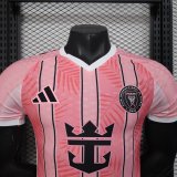 25-26 Inter Miami Pink Special Edition Player Version Soccer Jersey (V领)