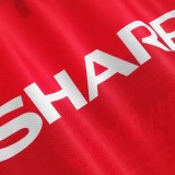 1994-1996 Man Utd Home Long sleeve Retro soccer jersey