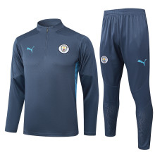 24-25 Man City High Quality Half Pull Tracksuit