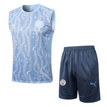 24-25 Man City High quality Tank Top And Shorts Suit