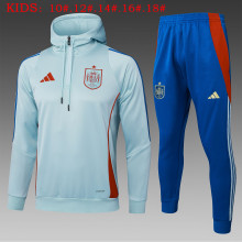 24-25 Spain High Quality Kids Half Pull Tracksuit